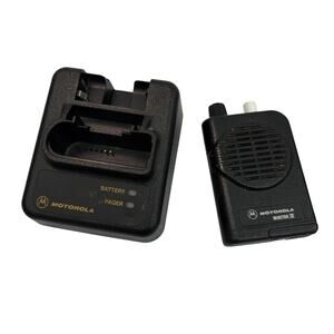 Motorola Minitor IV Pager with Charging Dock As Is For Parts Repair